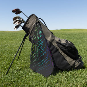 Abstract Stripes Pattern Golf Towel