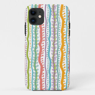 Abstract Stripes Vertical Pattern iPhone 11 Case