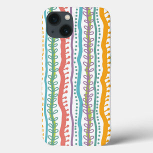 Abstract Stripes Vertical Pattern iPhone 13 Case