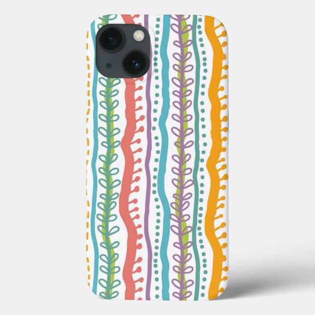 Abstract Stripes Vertical Pattern Case-Mate iPhone Case (Back)