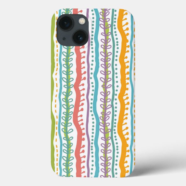 Abstract Stripes Vertical Pattern Case-Mate iPhone Case (Back)