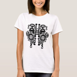 Abstract Structure - Black and White T-Shirt