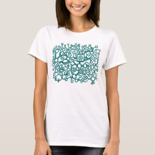 Abstract Structure - Moss Green T-Shirt