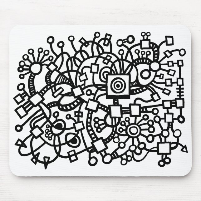 Abstract Structure Mouse Mat (Front)