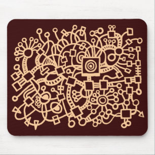 Abstract Structure - Sand on Dk Brown Mouse Mat