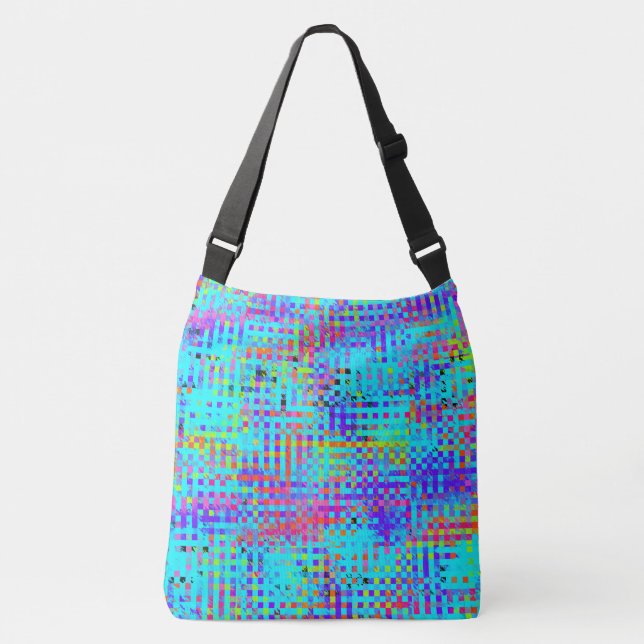 Abstract Structured Chaos Crossbody Bag (Front)