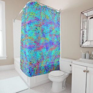 Abstract Structured Chaos Shower Curtain