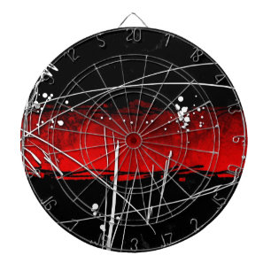 Abstract style 16 dartboard