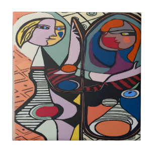 Abstract Style Spanish Tile