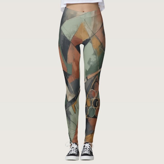 Abstract Styled Leggings (Front)