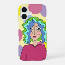 Abstract stylised face iPhone / iPad case
