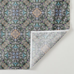 Abstract Succulent Garden Rosette Trellis Pattern Tapestry