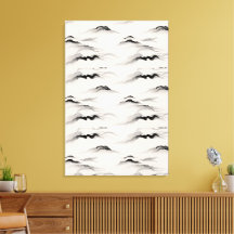 Abstract Sumi Ink Wash Zen Rice Paper Minimalist
