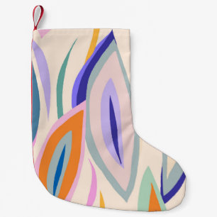 Abstract summer artistic illustration pattern. Cre Small Christmas Stocking