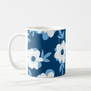 Abstract summer floral seamless pattern coffee mug