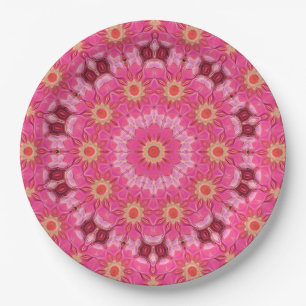 abstract summer paper plate