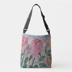 Abstract Summer Roses Crossbody Bag