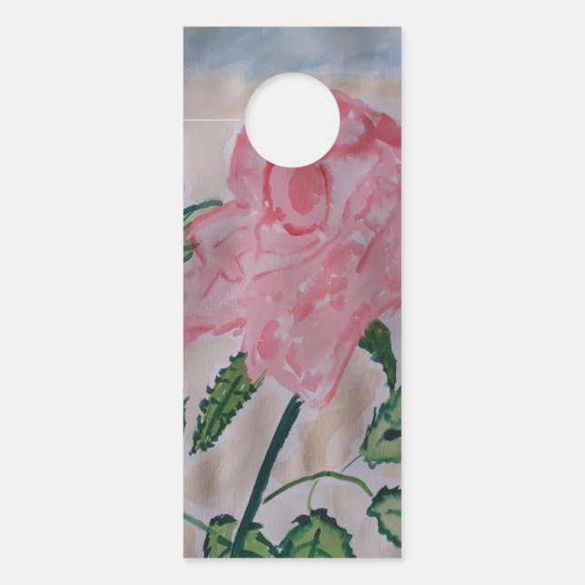 Abstract Summer Roses Door Hanger (Front)