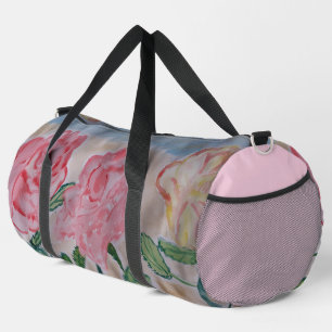 Abstract Summer Roses Duffle Bag