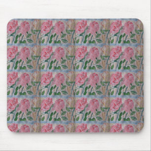 Abstract Summer Roses Mouse Mat
