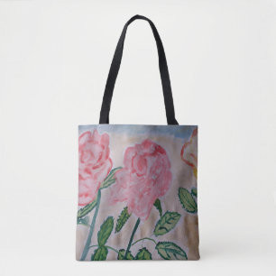 Abstract Summer Roses Tote Bag