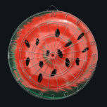 Abstract Summer Swirly Red Watermelon Dartboard<br><div class="desc">Designed by Dream Big Digital Design</div>