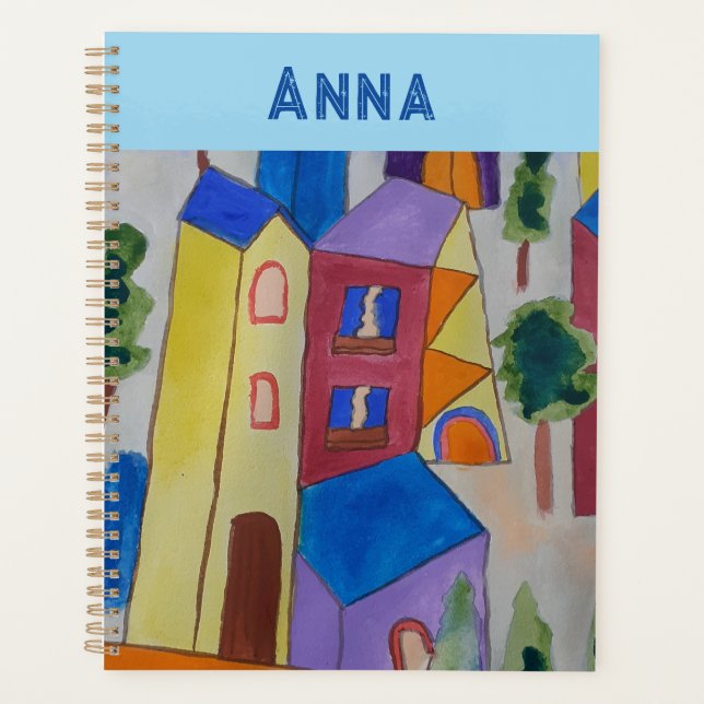 Abstract Summer Village Personalised Planner (Front)