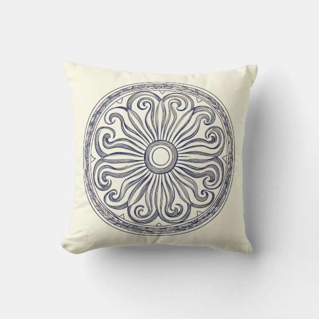 Abstract Sun Design Cushion (Front)