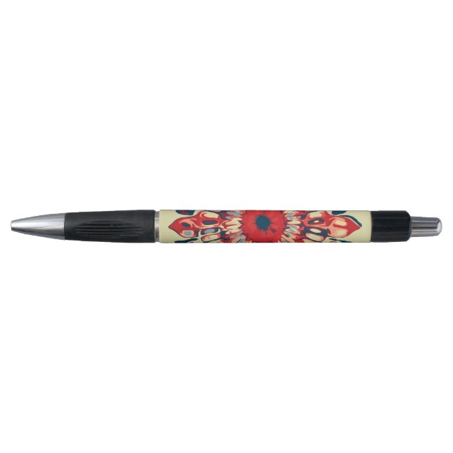 Abstract SUN FLOWER - red blue + your backgr. (Front)