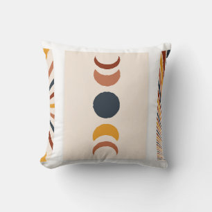 Abstract Sun Moon Boho Posters Cushion