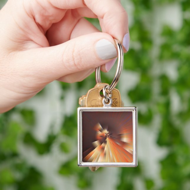 Abstract sun rays key ring (Hand)