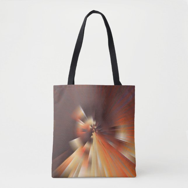 Abstract sun rays tote bag (Front)