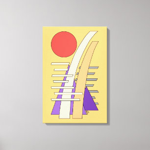 Abstract Sun, Shadows, Reflections, and Structures Canvas Print