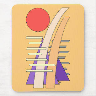 Abstract Sun, Shadows, Reflections, and Structures Mouse Mat