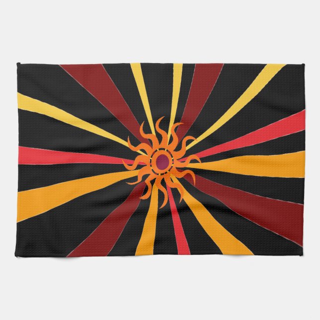 Abstract Sun Tea Towel (Horizontal)