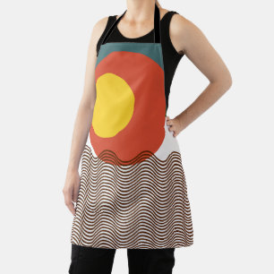 Abstract Sundown Apron