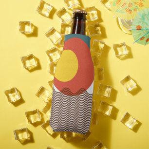 Abstract Sundown  Bottle Cooler