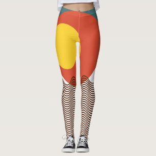 Abstract Sundown Leggings