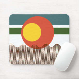 Abstract Sundown  Mouse Mat