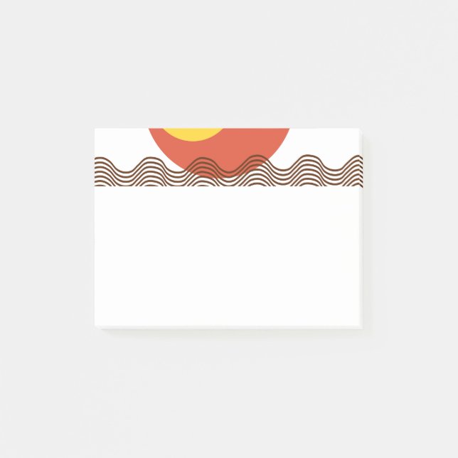 Abstract Sundown  Post-it Notes (Front)