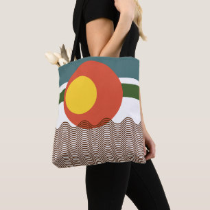 Abstract Sundown Tote Bag