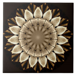Abstract sunflower decorative design tile