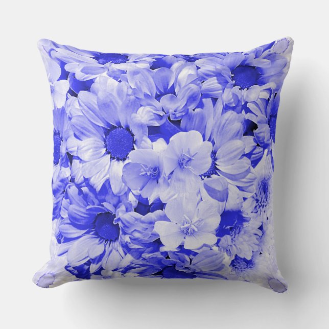 Abstract Sunflower Floral Art Print Cushion (Front)