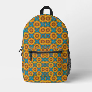 Abstract Sunflower Geometric Design Duffel Bag