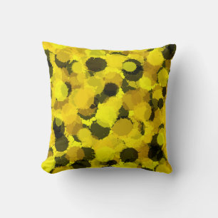 Abstract  Sunflower Yellow Pattern Bedroom Summer Cushion