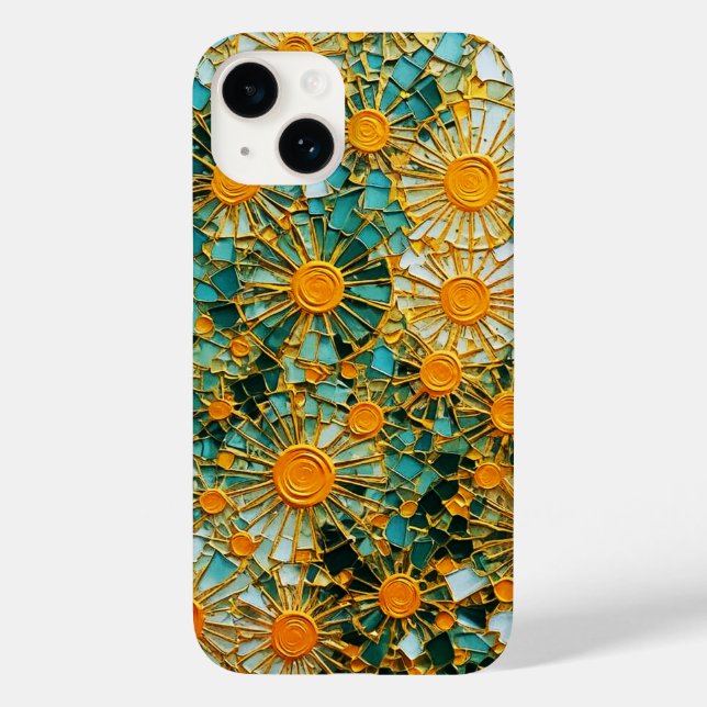 Abstract Sunflowers 102 Case-Mate iPhone Case (Back)
