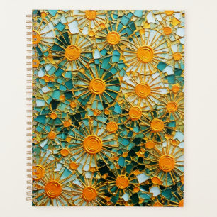 Abstract Sunflowers 102 Planner