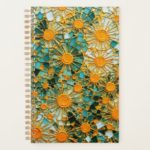 Abstract Sunflowers 102 Planner