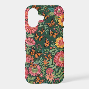 Abstract Sunflowers Butterflies iPhone Cases