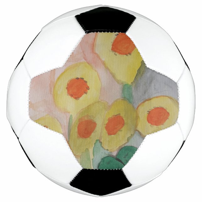 Abstract Sunflowers Football (Front)